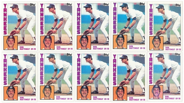 1984 Topps #8 Don Mattingly Rookie Card Collection (50)